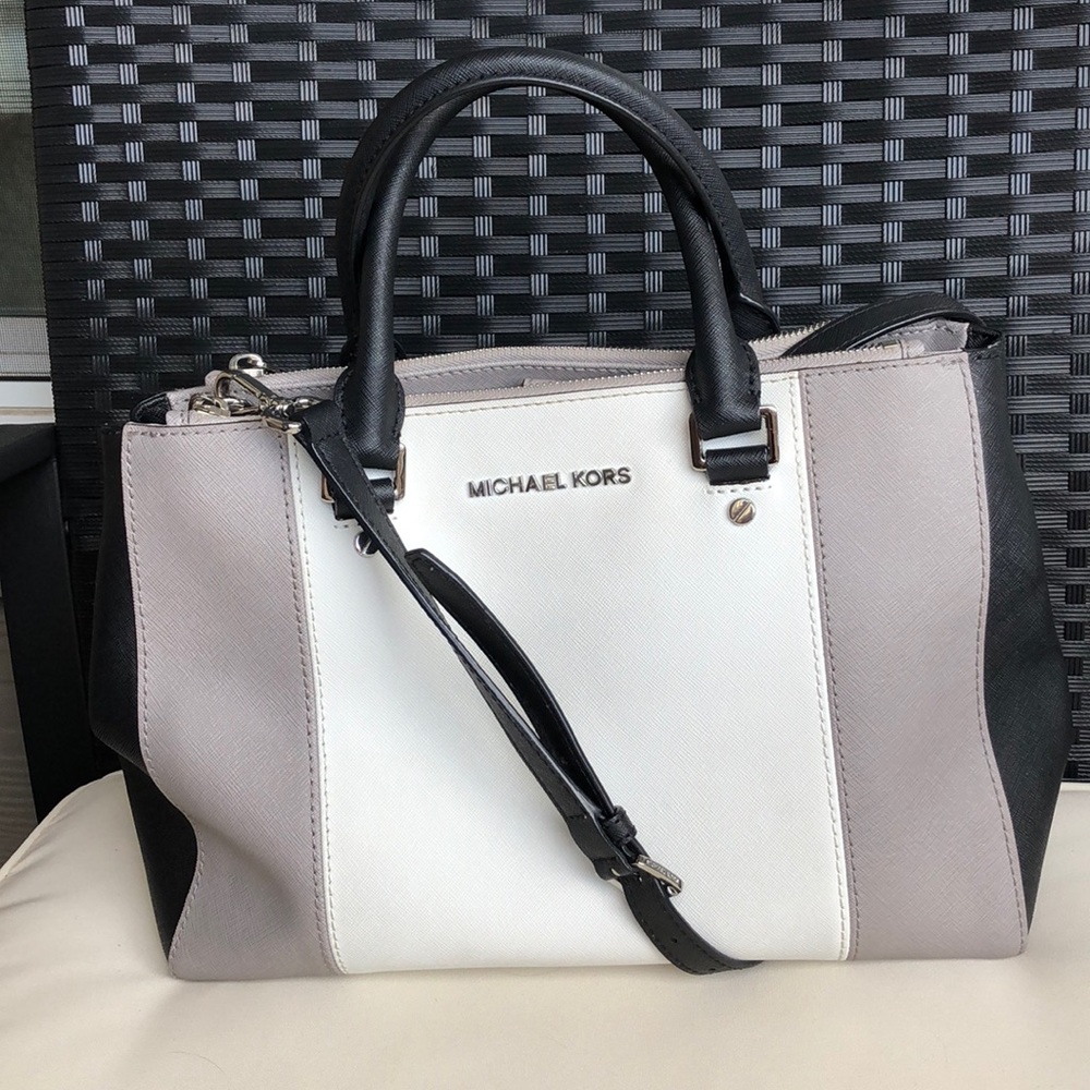 Michael Kors tri tone Sutton handbag